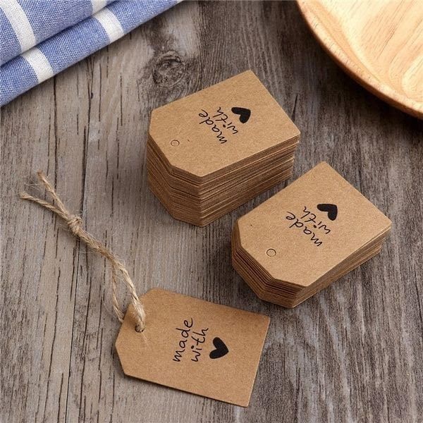 cardboard half circle tags