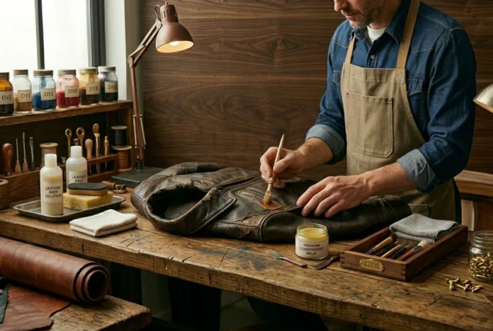 how to repair peeling leather jacket